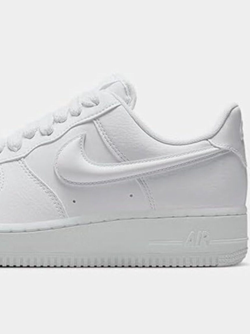 Nike Air Force 1 Low '07 Next Nature - Triple White Bulbous Swoosh - US Womens 8